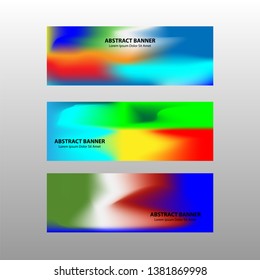 Vector abstract design banner web template.