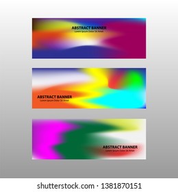 Vector abstract design banner web template.