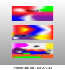 Vector abstract design banner web template.