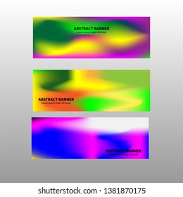 Vector abstract design banner web template.