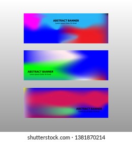 Vector abstract design banner web template.