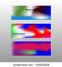 Vector abstract design banner web template.