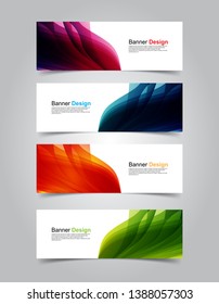 Vector abstract design banner web template
