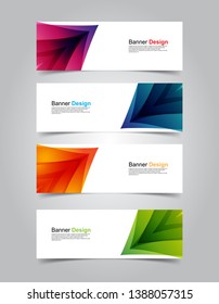 Vector abstract design banner web template