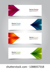Vector abstract design banner web template
