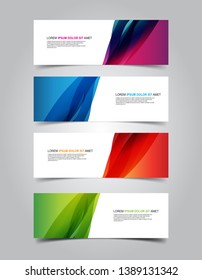 Vector abstract design banner web template