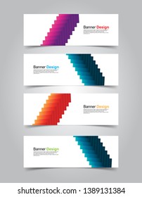 Vector abstract design banner web template