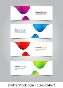 Vector abstract design banner web template