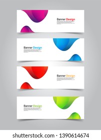 Vector abstract design banner web template