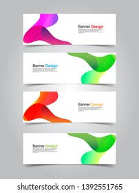 Vector abstract design banner web template