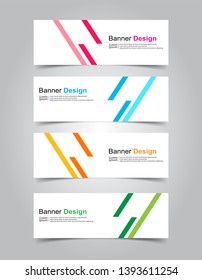 Vector abstract design banner web template