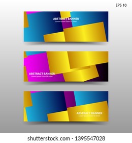 Vector abstract design banner web template. - Vector