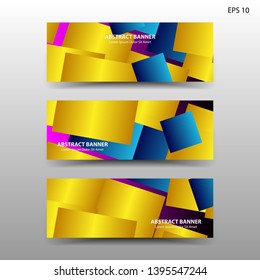Vector abstract design banner web template. - Vector