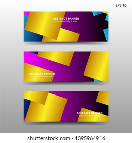 Vector abstract design banner web template. - Vector