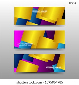 Vector abstract design banner web template. - Vector