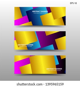 Vector abstract design banner web template. - Vector
