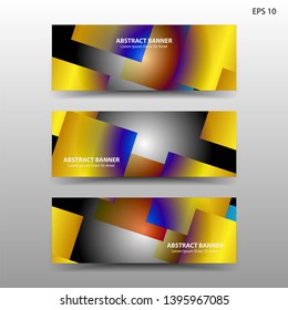 Vector abstract design banner web template. - Vector