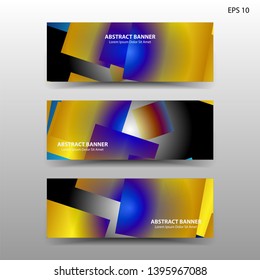 Vector abstract design banner web template. - Vector