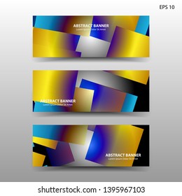 Vector abstract design banner web template. - Vector
