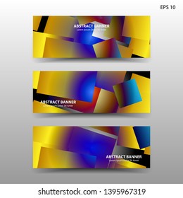 Vector abstract design banner web template. - Vector