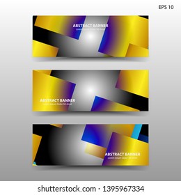 Vector abstract design banner web template. - Vector
