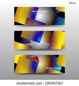 Vector abstract design banner web template. - Vector