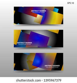 Vector abstract design banner web template. - Vector