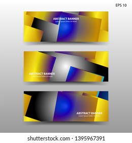 Vector abstract design banner web template. - Vector