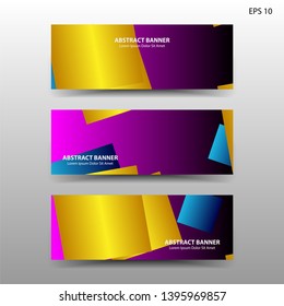 Vector abstract design banner web template. - Vector