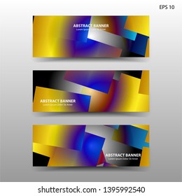 Vector abstract design banner web template. - Vector