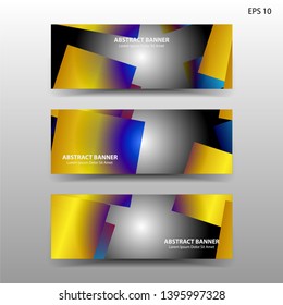 Vector abstract design banner web template. - Vector