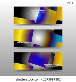 Vector abstract design banner web template. - Vector