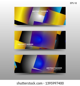 Vector abstract design banner web template. - Vector