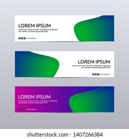 Vector abstract design banner web template