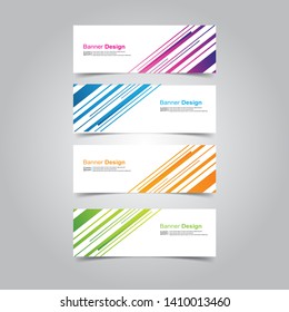 Vector abstract design banner web template