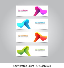 Vector abstract design banner web template