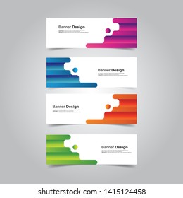 Vector abstract design banner web template 
