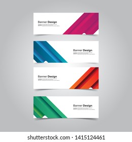 Vector abstract design banner web template 