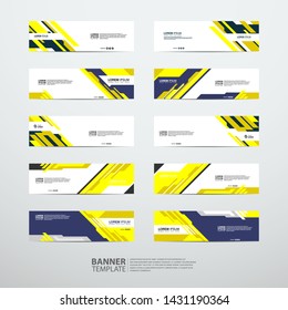 Vector abstract design banner web template.