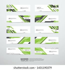 Vector abstract design banner web template.