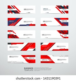 Vector abstract design banner web template.