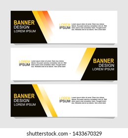 Vector abstract design banner web template