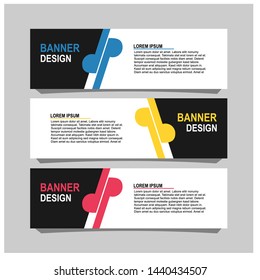 Vector abstract design banner web template