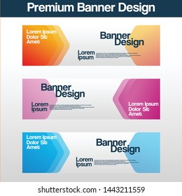 Vector abstract design banner web template