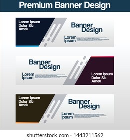 Vector abstract design banner web template