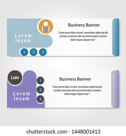 Vector abstract design banner web template. background or header Templates