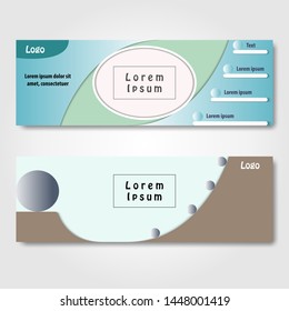 Vector abstract design banner web template. background or header Templates