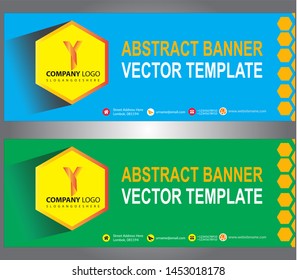 Vector abstract design banner web template