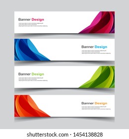 Vector Abstract design banner web template
