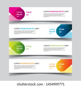 Vector Abstract design banner web template